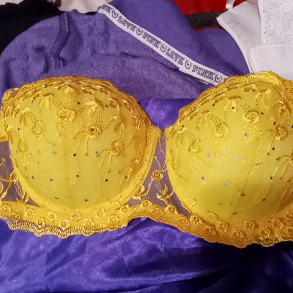 Yellow bra